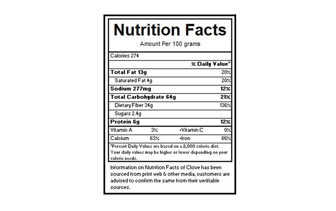Hambre Laung Sabut-Clove Whole    Pack  250 grams